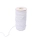 thumbnail image 2 of Ancho cuerda elástica trenzada de ancho banda elástica tejida para manualidades de costura DIY / máscara 3 mm blanco 100 yardas Yuarrent HA5134-02, 2 of 6