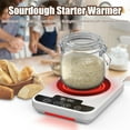 thumbnail image 4 of Sourdough Starter Warmer (70-100F), 1F Adjustable Sourdough Warming Mat, Waterproof Thermometer Strip, 12H Timer & Auto Shutoff, Safe for Home Bakers & Beginners (US Plug), 4 of 7