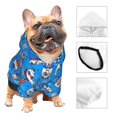 thumbnail image 3 of Fotbe Gnomes in USA Sudadera con Estampado para Perros Pequeños – Suéter con Capucha para Mascotas, Tela Suave de Forro Polar con Bolsillo-Small, 3 of 7