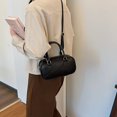 thumbnail image 3 of Bolso Hombro Cuero para Mujer Bolso Bandolera Informal Bolso (negro), 3 of 9