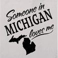 thumbnail image 4 of Inktastic Someone in Michigan Loves Me Tote Bag, 4 of 4