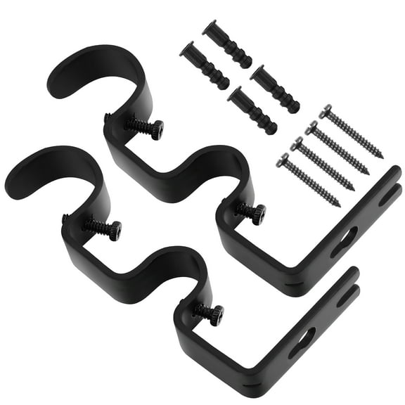 Double Curtain Rod Hook Brackets for Adjustable