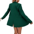 thumbnail image 3 of Solid Color Women Long Sleeved One Button Office Blazer Suit Coat, 3 of 4