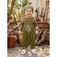 thumbnail image 5 of Cjfdfy Newborn Baby Boy Camo Angling Outfit Mama's Boy Long Sleeve Rompers And Wild Goose Deer Patch Overalls Pants With Cute Hat Infant Cute Fall Hunting Clothes, 5 of 9