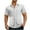 White, variant on Wyobmus Mens Lightweight Button Down Shirt Casual Trendy Short Sleeve Solid V Neck Collared Top Blouse With Pocket Light Blue