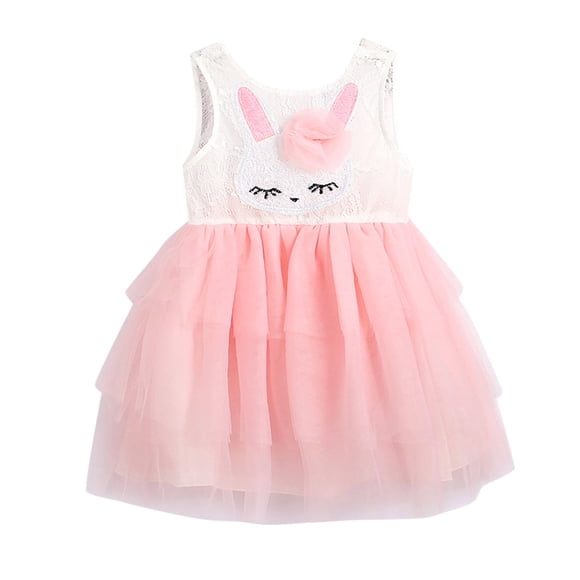 Ketyyh-chn99 Toddler Girl Dresses Summer Dresses Toddler Tutu Sleeveless Dresses Little Girls Velvet Tulle Short Long Sleeve Ruffle Party Dress Pink ,2-3 Years