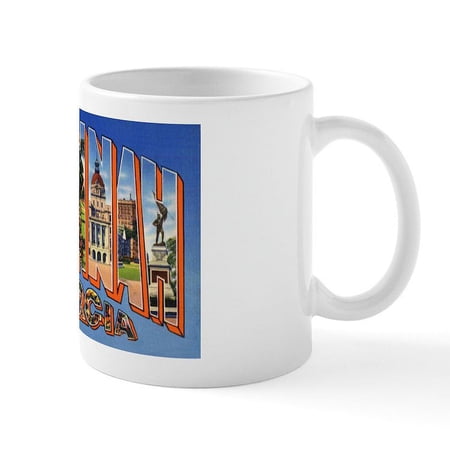 CafePress - Savannah Georgia Greetings Mug - 11 oz Ceramic Mug - Novelty Coffee Tea Cup