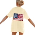 thumbnail image 3 of Blusas de Manga Corta Casuales para las Mujeres Verano Cuello Redondo Moda Impresa Blusa, Top Ligero para el Hogar Y Diario, 3 of 7