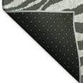 thumbnail image 3 of Addison Rugs Mayfield Washable Animal Skin Pattern Zebra Gray Rectangle Rug, 1'8" x 2'6", 3 of 5