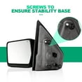 thumbnail image 2 of SCITOO Towing Mirror Tow Mirror Black Truck Mirror fit for 2004-2014 for Ford F-150 Series Truck Pickup with PC LH Power Adjusted Heated No Turn Signal Light, 2 of 4