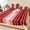 Red, variant on King Size Fitted Sheet Set - Red Vertical Striped 3 Piece Bedding Sets 16" Deep Pocket Fitted Sheet with 2 Pillowcases, Farmhouse Minimalist Abstract Lines Brushed Microfiber Hotel Luxury Bed Sheets