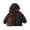 Black, variant on Toddler Boys Hooded Winter Jacket Lined Warm Zip Up Coat Water Outerwear with Pockets for Kids 18 Months‑8 Years