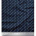 thumbnail image 2 of Soimoi Velvet Fabric Floral Block Printed Craft Fabric by The Yard 58 Inch Wide, 2 of 3