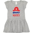 thumbnail image 3 of Inktastic Ahoy Matey, Pirate Hat, Skull and Bones - Red Blue Girls Toddler Dress, 3 of 5