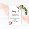 thumbnail image 3 of Koyal Wholesale Cinnamon Rose Florals Wedding Thank You Place Setting Cards for Table Reception, Dinner Plates, 56-Pack, 3 of 5