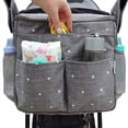 thumbnail image 1 of Bolsa organizadora JanHm para cochecito con portavasos impermeable grande, 1 of 5