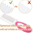 thumbnail image 4 of Baby Hair Brush, Cradle Cap Brush, Baby Hair Comb, Baby Hair Brush and Comb Set for Newborns & Toddlers, Baby Brush Soft Bristles, Ideal for Cradle Cap, Perfect Baby Registry Gift (Pink), 4 of 5