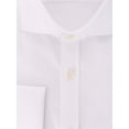 thumbnail image 2 of Mens Extra Slim Fit Solid White Twill Spread Collar Non Iron Cotton Dress Shirt, 2 of 2