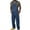 Dark Blue, variant on Vivianyo HD Men's Summer Fashion Overall Denim Pants Men Casual Fashion Soid Breast Pocket Denim Suspender Long Pants Cargo Pants