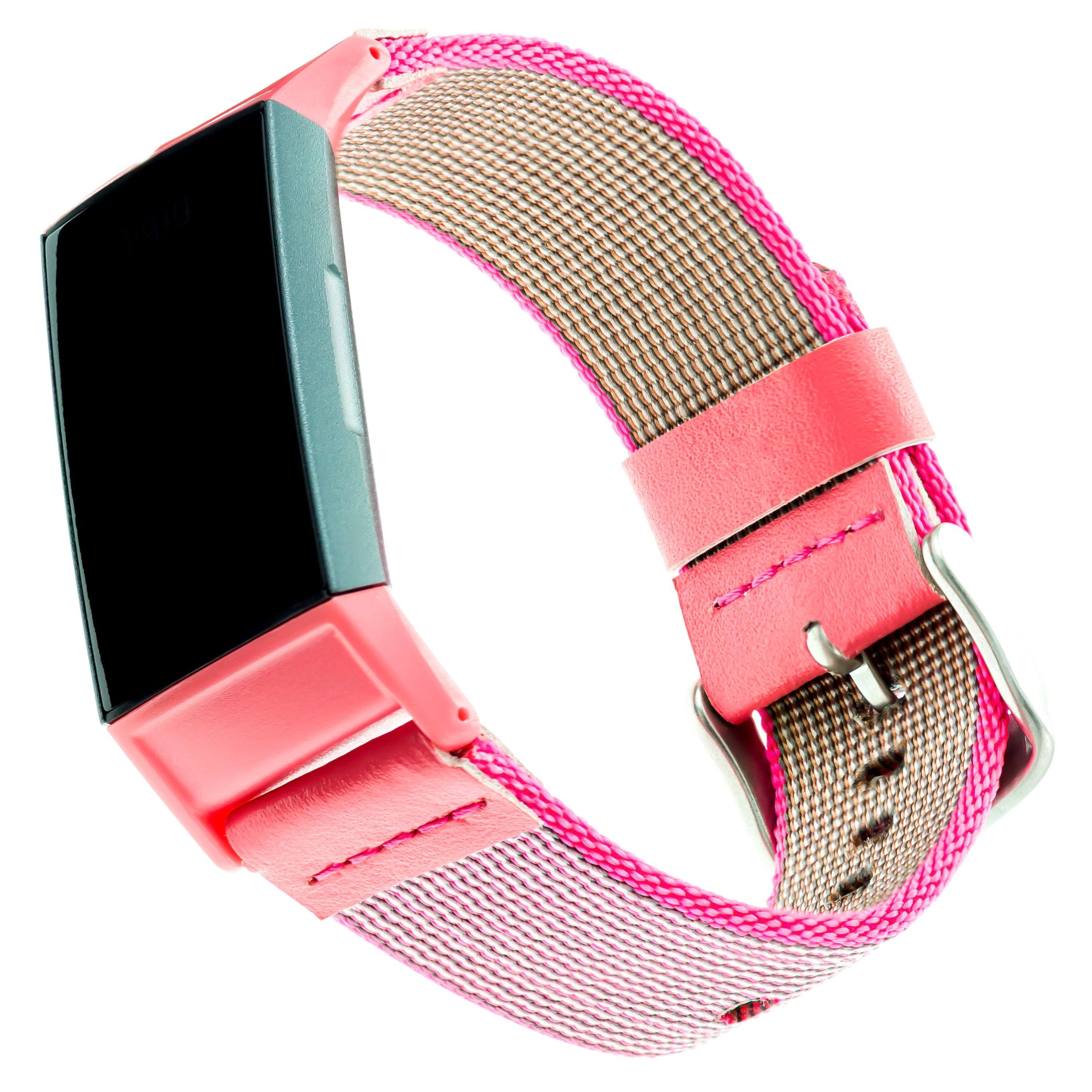 ONN Replacement Band with Metal Buckle Use With Fitbit Flex 2 Pink 