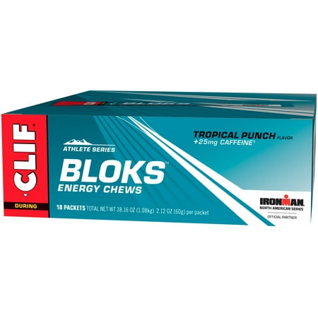 ClifÂ® Athlete Series Bloksâ¢ Tropical Punch Energy Chews 18-2.12 oz. (Best Energy Bars For Athletes)