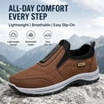 thumbnail image 3 of CHICVOMEY Comfort Sneakers for Men Lightweight Slip On Hiking Shoes Non-slip Shock Absorbing Casual Shoes For Daily Wear & Walking, 3 of 8