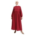 thumbnail image 2 of Dusty Rose - Crew neck - Unlined - Modest Dress - Refka, 2 of 5
