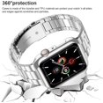 thumbnail image 4 of LEIXIUER Stainless Steel Metal Wristbands Compatible with Apple Watch Bands and Soft Case 45mm 44mm 42mm 41mm 40mm 38mm Metal Band Replacement iWatch Series 9 8 7 se 6 5 4 3 2 1 Strap, 4 of 8
