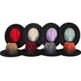 thumbnail image 2 of Keevoom Fedora Hats for Women Men Wide Brim Two Tone Panama Felt Hat Gradient Color Dress Hat, 2 of 2