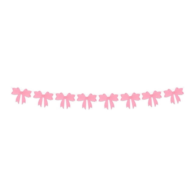 Guirnalda de lazo, pancarta, suministros para fiestas, telón de fondo, decoración para el Día de la Madre para graduación Rosa