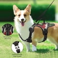 thumbnail image 4 of Pet Vest For Walking With Handle Adjustable Reflective Dog Cat Harness Green Red Diamonds, 4 of 7