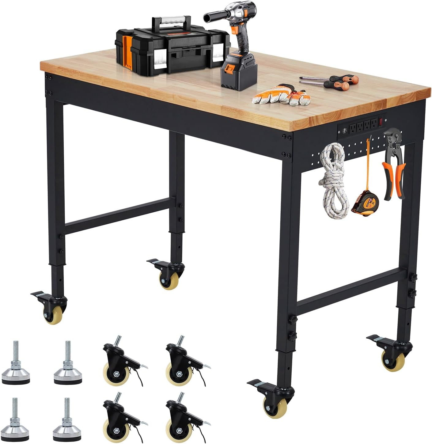 Ataucjin Adjustable Workbench for Garage, 60