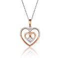 thumbnail image 1 of 10k Or Jaune 0,20 ct TDW Blanc Diamant Torsadé Collier de Mode, 1 of 3