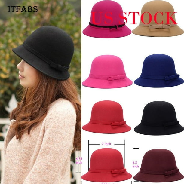 Ladies wool felt hats deals