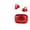 flame red, variant on ZOMBIES CAT S4 Air Conduction Clip on Earbuds, Open Ear Wireless Bluetooth Headphones Gift