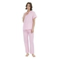thumbnail image 3 of Kolipajam 100% Cotton Pajamas for Women Long-Sleeve Pjs Cozy Button Down Boyfriend Sleepwear XL, 3 of 5