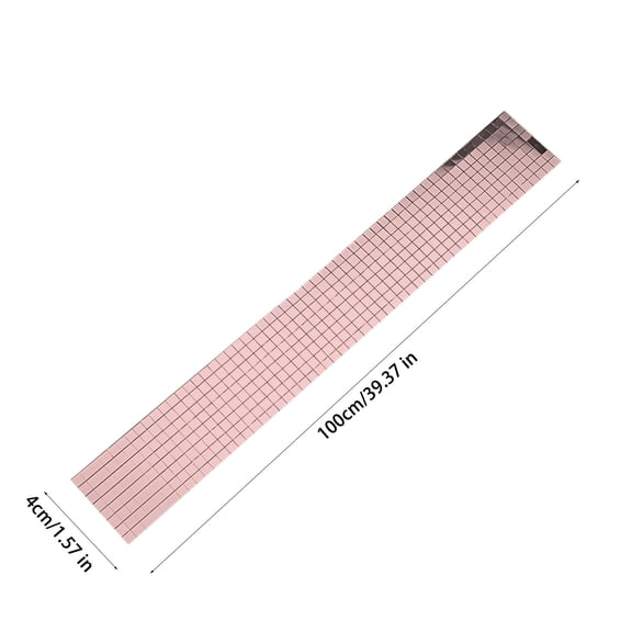 Momihoom Self-Adhesive Metallic Grid Mosaic Tile Strip, Peel-and-Stick Backsplash Accent for Kitchen and Bathroom