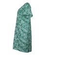 thumbnail image 2 of Sindrella Women's Cotton Blend Snap Front Duster Robe With Pocket - Green Hydranges - Medium, 2 of 4