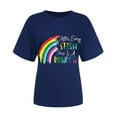 thumbnail image 6 of Midsumdr Pride Shirt Cute love Graphic Rainbow Print Crewneck Short Sleeve Regular Fit Casual Tee T-Shirts Summer Tops LGBT Equality Tees Gay Pride Stuff, 6 of 8