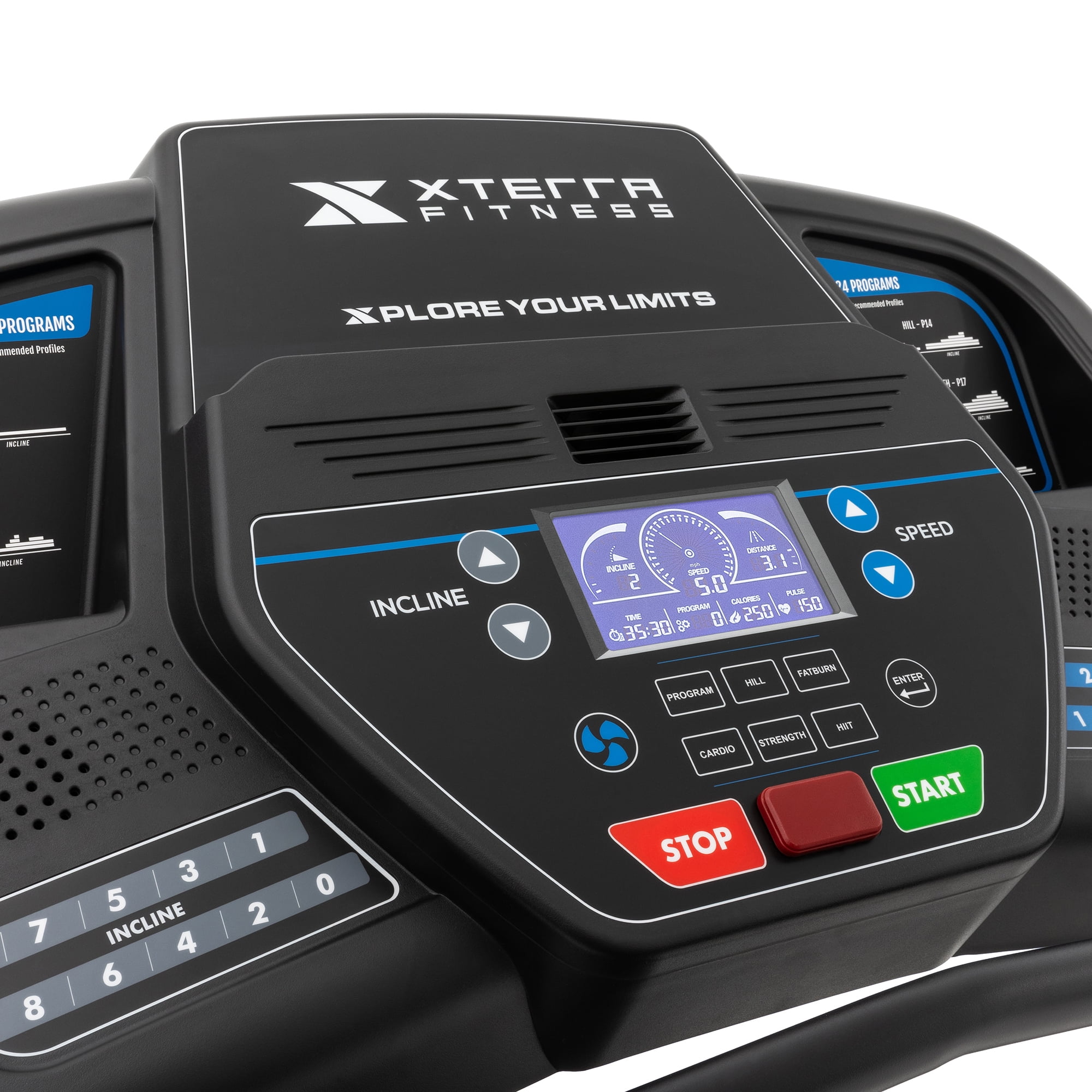 XTERRA Fitness TR65 Smart Folding Treadmill with Bluetooth and 24 Programs