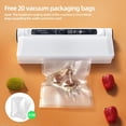 thumbnail image 4 of Vacuum Sealer, Food Saver Vacuum Sealer Machine, With 20 Food Preservation Bags One-touch Automatic Vacuum Sealer for Food, Digital Display Vacuum Sealing and Independent Sealing Function, 4 of 7