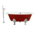 thumbnail image 3 of Cast Iron Tub, Faucet and Tray Set 65" RH5441GLD-CH-140, 3 of 3