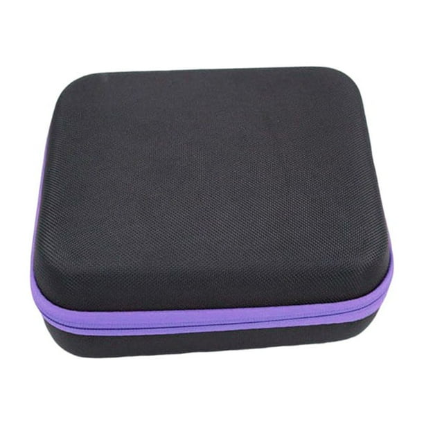 Wosthever Bolsa de aceite esencial Estuche de perfume Botellas Ranuras 30 15ML Bolso de transporte Contenedor de almacenamiento Organizador de Almacenamiento y organización del hogar Púrpura