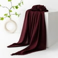 thumbnail image 2 of Cekizud Shawl Wraps for Women Solid Color Cozy Scarf Light Outer Cover for Spring Fall, 2 of 3
