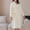 White, variant on jobturf Robes for Women Plush Fleece Long Sleeve Bathrobe Cozy Warm Spa Robe Fuzzy Soft Loungewear With Pockets