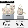 thumbnail image 3 of Daisy Womens Gym Tote Duffle Bag with Wet Pocket & Shoe Compartment, Floral Travel Duffel Bag Overnight Weekender Hospital Tote Girls Workout Carry on Bag with Luggage Sleeve, 3 of 6