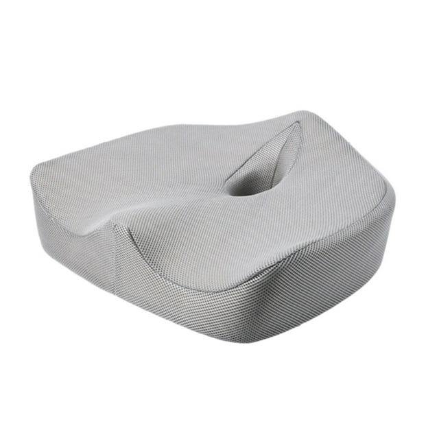 kurtrusly The Best Latex Seat Cushion For Office Home And More Automobile Soft Support Tail Vertebrae Decompression Pad Back Natural core/gray me small