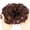 Brown, variant on Short Curly Hair Replacement Block for Women - Volume Boosting Hairpiece for Thinning Hair