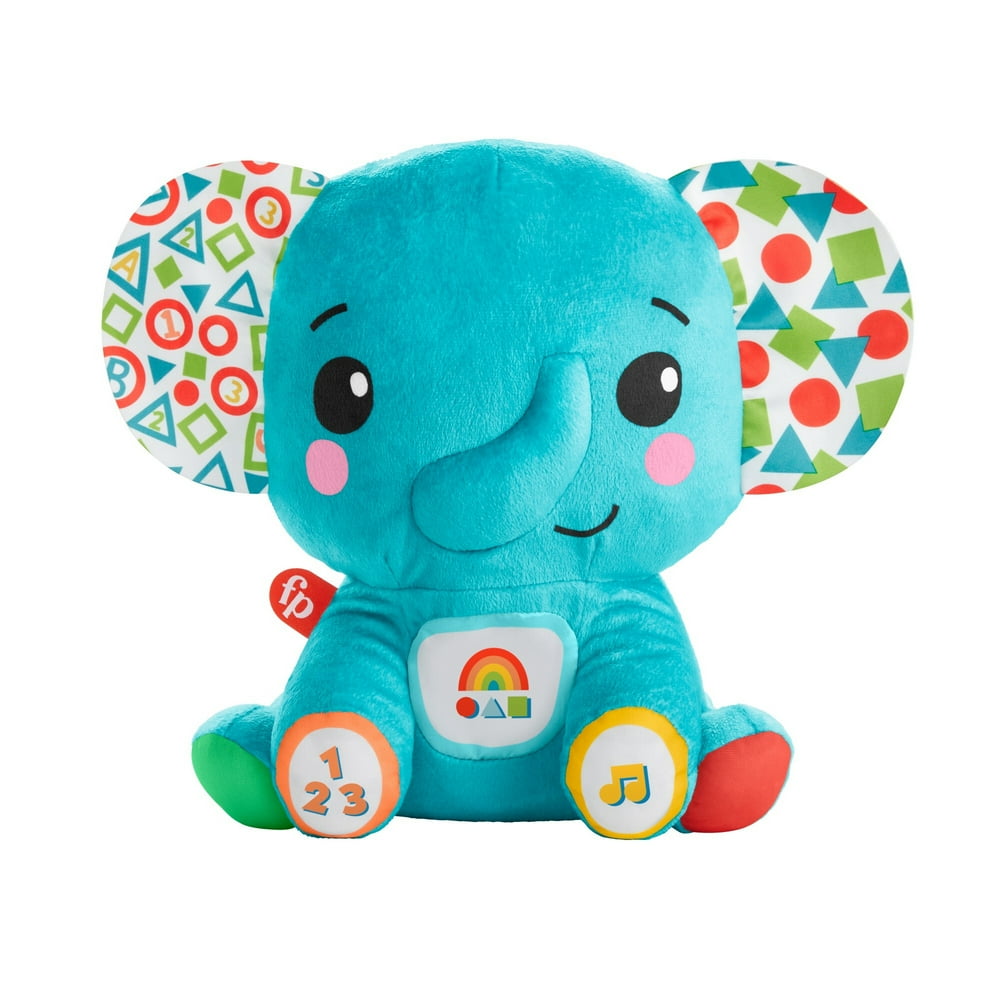 FisherPrice Lights & Learning Elephant Musical Plush Toy