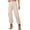 Khaki, variant on Jeans for Women Casual Lightweight Elastic Waist Stretchy Pants Summer Trouses with Pockets Brown M